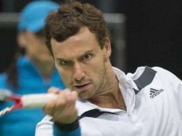 Ernests Gulbis v semifinle turnaje v Rotterdamu proti Tomi Berdychovi.