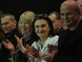 Exministryn Milena Vicenov, hereka Eva Holubov a texta Michal Horek na...