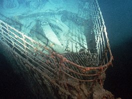 Pí Titanicu, jeden snímek ze série, poízené v roce 1986 americkým námoním...
