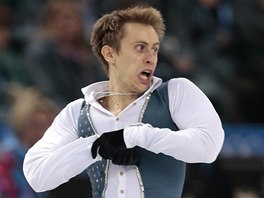 Michal Bezina pi voln jzd na olympijskch hrch v Soi.