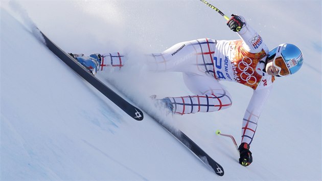 esk reprezentantka Klra Kov skonila v olympijskm sjezdu jedenadvact. (12. nora 2014)