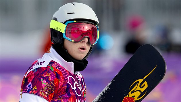 esk snowboardistka Ester Ledeck v kvalifikaci paralelnho obho slalomu na...