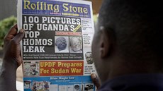 Titulní strana ugandského Rolling Stone, ve kterém otiskli seznam sta... Titulní strana ugandského Rolling Stone, ve kterém otiskli seznam sta...