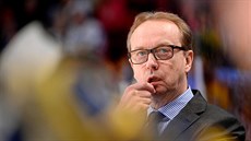 Trenér švédských hokejistů Pär Marts Trenér švédských hokejistů Pär Marts