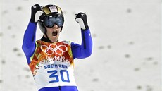 Český skokan Jan Matura v olympijskému závodu na velkém můstku. (15. února 2014) Český skokan Jan Matura v olympijskému závodu na velkém můstku. (15. února 2014)
