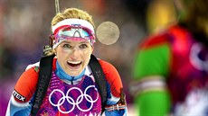 PŘEKVAPENÁ. Česká biatlonistka Gabriela Soukalová vybojovala v olympijském... PŘEKVAPENÁ. Česká biatlonistka Gabriela Soukalová vybojovala v olympijském...