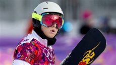 eská snowboardistka Ester Ledecká v kvalifikaci paralelního obího slalomu na...