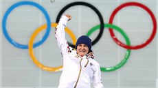 Martina Sáblíková je u dvojnásobnou olympijskou vítzkou v závod na 5000 metr. Za tyi roky v Jiní Koreji by ale mohla obhajovat zlato u v závod s hromadným startem.