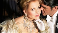 Renée Flemingová v operet Veselá vdova v Metropolitní opee