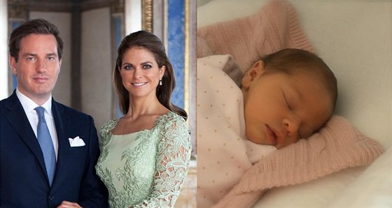 védská princezna Madeleine s manelem Chrisem O'Neillem a jejich dcera,...
