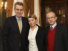 Zleva: Americký velvyslanec na Ukrajin Geoffrey R. Pyat, Julija Tymoenková a...