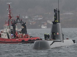 Portugalsk ponorka pobl pstavu v norskm Bergenu