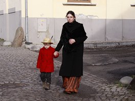 Z natáení filmu reiséra Olivera Morgensterna Maliny o Bohumilu Hrabalovi s...