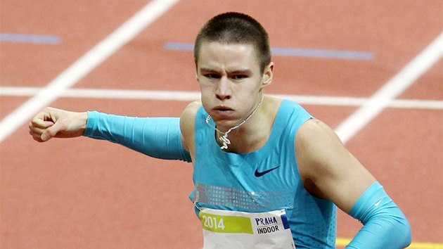 FINI. Pavel Maslk na halovm mtinku v Praze vytvoil na netradin trati 500 metr nejlep evropsk as historie.  