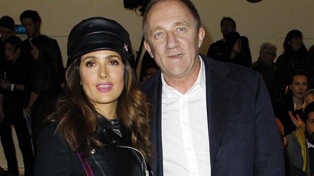 Salma Hayekov a jej manel Francois-Henri Pinault (19. nora 2014)