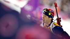 Norský biatlonista Ole Einar Björndalen v závodu muské tafety na 4x 7,5...