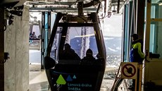 V sobotu byl oteven druhý úsek nové lanové dráhy z Rové hory na Snku. (22....