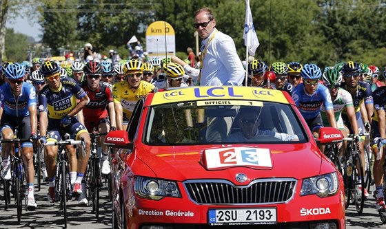 Christian Prudhomme, editel cyklistické Tour de France, zahajuje 8. etapu