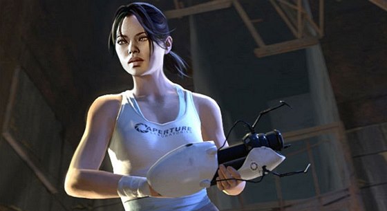 Hrdinka Chell ze hry Portal