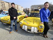 Fanouci trabant a polských fiat na Letné