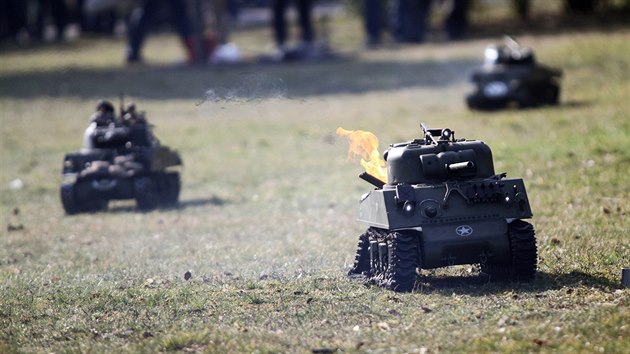 Bitva tankovch model na brnnskm vstaviti pipomnla bitvu v Ardench z roku 1944.