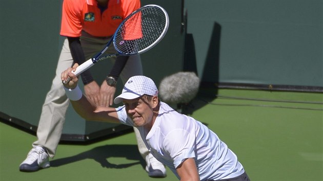 Tom Berdych prohrl ve 2. kole turnaje v Indian Wells s Robertem Bautistou Agutem ze panlska 6:4, 2:6, 4:6.