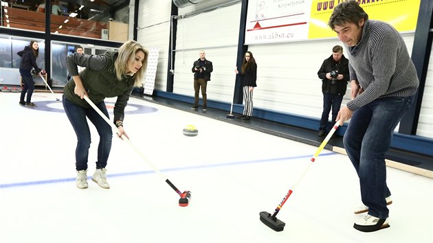 Ji Babica poskytl rozhovor na hodin curlingu, kam zavtal spolu s kolegy z Novy. 