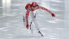 Ruská rychlobruslaka Olga Fatkulinová v závodu SP na 500 metr v nmeckém...