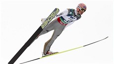 Severin Freund při závodu SP ve skocích na lyžích v Oslu Severin Freund při závodu SP ve skocích na lyžích v Oslu