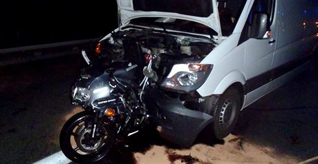 Nehoda na dálnici D5 poblí Kaezu na Rokycansku.