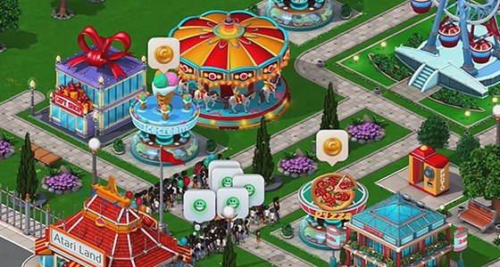 Obrázek z mobilní verze Rollercoaster Tycoon 4