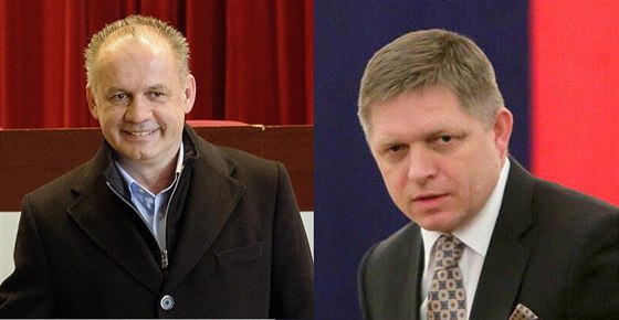 Andrej Kiska a Robert Fico se utkají v druhém kole prezidentských voleb.