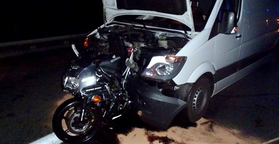 Nehoda na dálnici D5 poblí Kaezu na Rokycansku.
