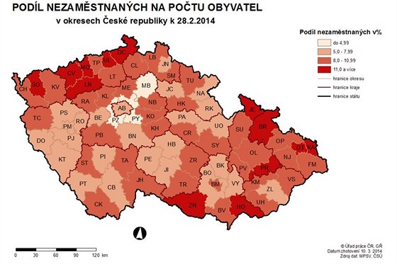 Nezamstnanost za nor 2014.