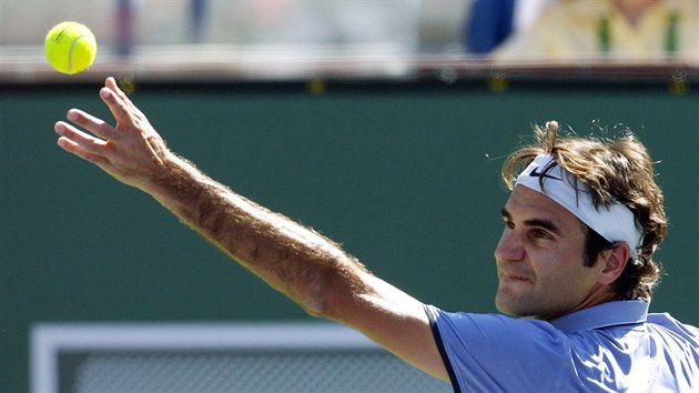 Roger Federer ve finále turnaje v Indian Wells