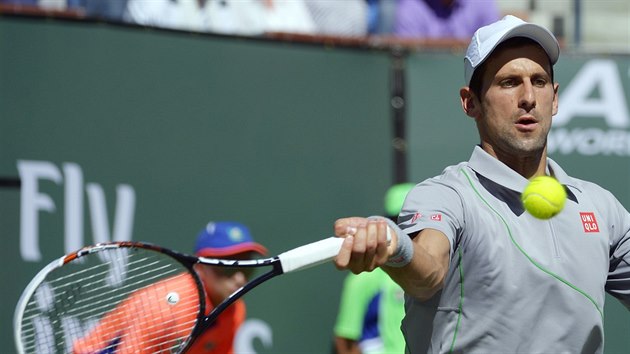 Novak Djokovi ve finále turnaje v Indian Wells