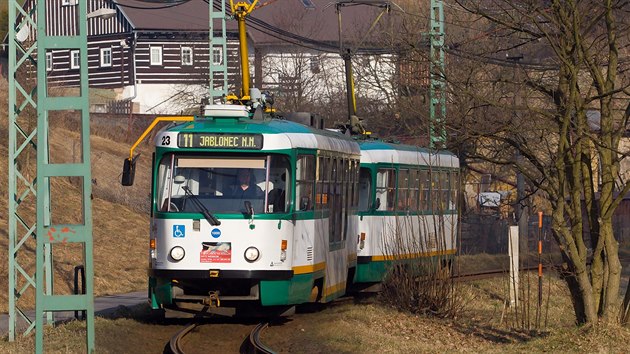 Tramvaje mezi Jabloncem a Libercem.