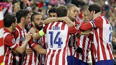 PANLSKÁ RADOST. Fotbalisté Atlétika Madrid se radují z gólu.