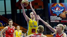 Jelena Dubljevičová z USK Praha (nahoře uprostřed), Rachel Allisonová (dole... Jelena Dubljevičová z USK Praha (nahoře uprostřed), Rachel Allisonová (dole...