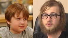 Angus T. Jones v seriálu Dva a pl chlapa (2007) a v roce 2014