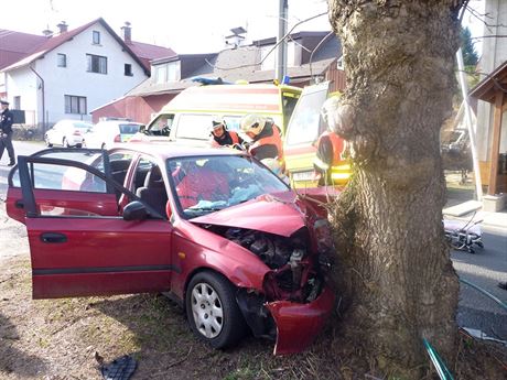 Tragická nehoda Hondy Civic ve Smrovce (21.3. 2014)