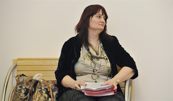 Pedsedkyn krajských komunist Dana Lysáková.