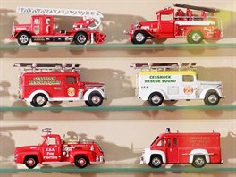 Velkou ást vystavené sbírky tvoí nejrznjí propracované modely hasiských...