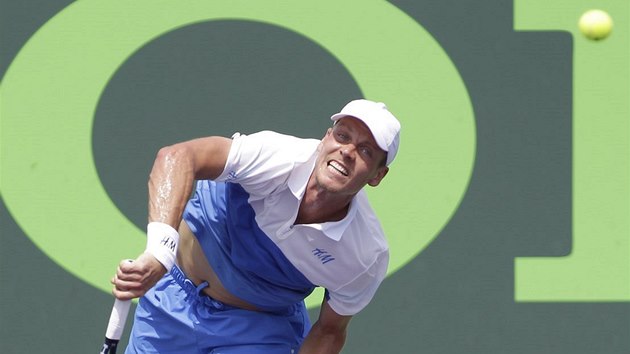 VE DVOU SETECH. Tomá Berdych vyhrál na turnaji v Miami nad Francouzem