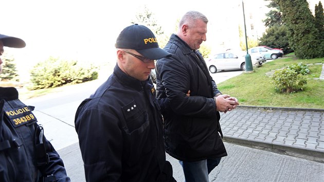 Policie se zadrenm Ivo Rittigem. (21.3.2014)