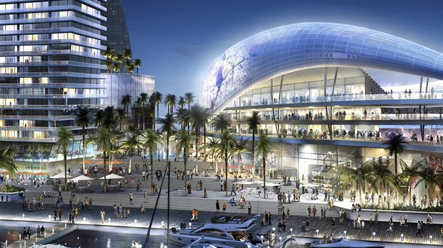 Potov vizualizace budoucho stadionu v Miami, jeho stavbu zajiuje slavn David Beckham.