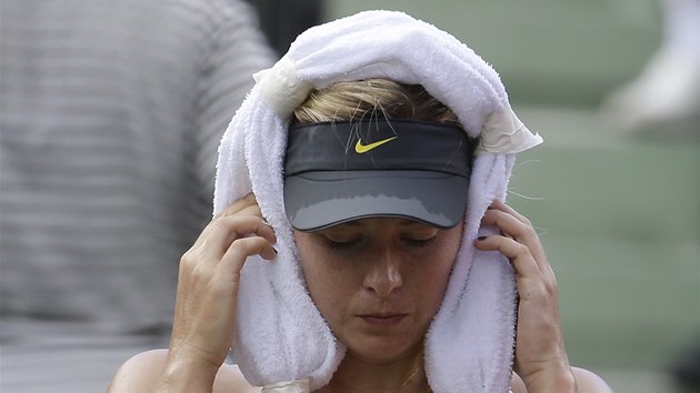 Maria arapovov ve tvrtfinle turnaje v Miami.