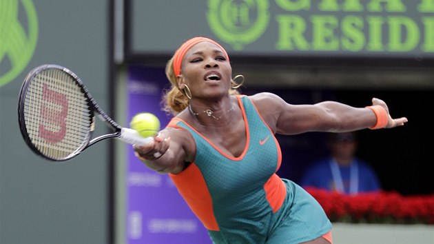 Serena Williamsov v semifinle turnaje v Miami. 