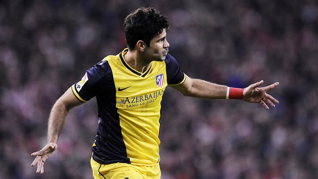 A JE TAM. Diego Costa z Atlética Madrid se prosadil proti Bilbau.