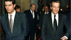 panlský expremiér Adolfo Suárez se synem Adolfem Suárezem Illanou (íjen 1996)